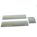 Heinkel Perle Schriftzug Aufkleber SET CREME