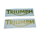 Triumph Schriftzug Logo  33mm x 120mm Aufkleber Sticker Gold