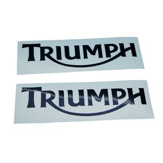 Triumph Schriftzug Logo  33mm x 120mm Aufkleber Sticker Schwarz