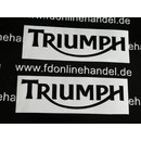Triumph Schriftzug Logo  33mm x 120mm Aufkleber Sticker...