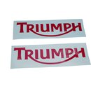 Triumph Schriftzug Logo  33mm x 120mm Aufkleber Sticker Rot