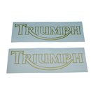 Triumph Schriftzug Outline Logo  38mm x 130mm Aufkleber...