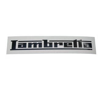 Lambretta Schriftzug Aufkleber Roller Autoaufkleber Logo Sticker 14mm x 100mm Schwarz