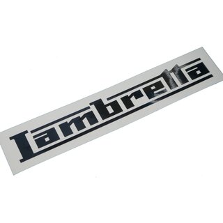 Lambretta Schriftzug Aufkleber Roller Autoaufkleber Logo Sticker 21mm x 150mm Schwarz