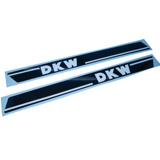 DKW Tank Aufkleber Dekor Sticker Schriftzug Schwarz-Weiss