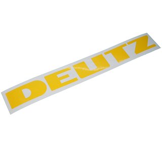 Deutz Schriftzug Aufkleber F2 L712 D40 D50  Sticker 240mm x 26mm Gelb