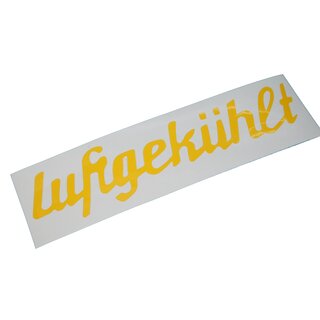 Deutz luftgekhltSchriftzug Aufkleber F1 L514 F2 L612 F1 L612 F2 L514 185mm x 43mm  Gelb