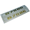 Deutz 7006 Haubenaufkleber Aufkleber Emblem Schriftzug Gold