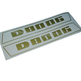 Deutz 8006 Haubenaufkleber Aufkleber Emblem Schriftzug Gold