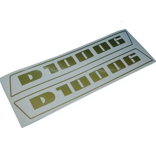 Deutz 10006 Haubenaufkleber Aufkleber Emblem Schriftzug Gold