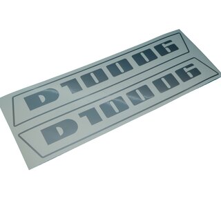Deutz 10006 Haubenaufkleber Aufkleber Emblem Schriftzug Silber