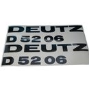Deutz D 5206 Aufkleber Emblem Schriftzug Haubenaufkleber...