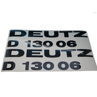 Deutz D 13006 Aufkleber Emblem Schriftzug Haubenaufkleber 330mm x 85mm Schwarz