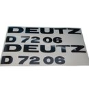 Deutz D 7206 Aufkleber Emblem Schriftzug Haubenaufkleber...