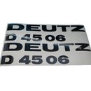 Deutz D 4506 Aufkleber Emblem Schriftzug Haubenaufkleber...