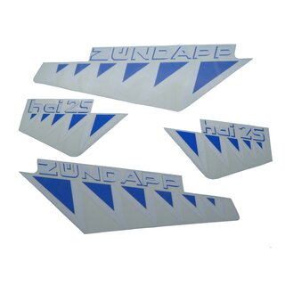 Zndapp Aufkleber Dekor Dekoresatz Hai 25 448-150.71 Wei-Blau