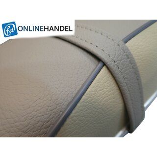 Zndapp Roller R50 RS 50 1.Serie Sitzbankbezug Weiss-Grau