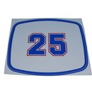 Zndapp Frontmaske Hai 25 449-19.126 Aufkleber Blau-Wei-Rot